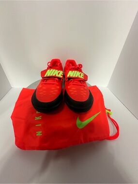Nike Red and Neon Green Athletic Strap Sneakers size 5